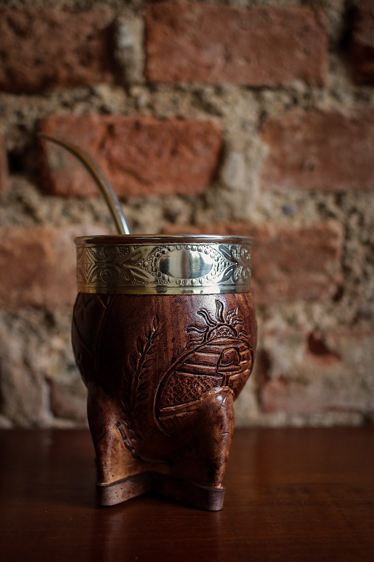 Imperial Cuero y Alpaca con Bombillón