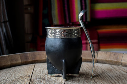 Imperial Cuero y Alpaca con Bombilla