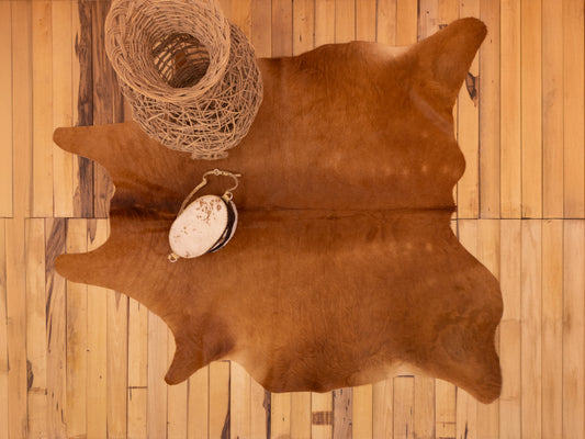 Alfombra "Ombú" de Cuero Natural