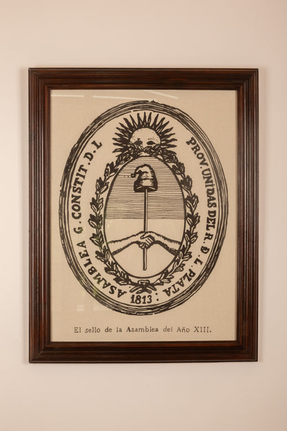 Sello de la Asamblea Gral Const Año XIII (1813) II