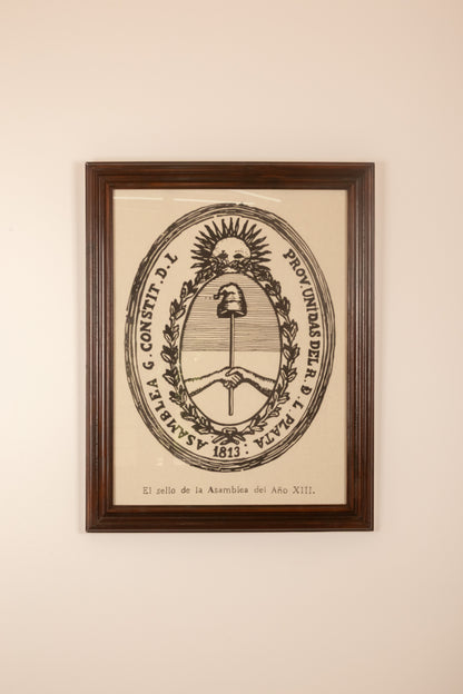 Sello de la Asamblea Gral Const Año XIII (1813) II