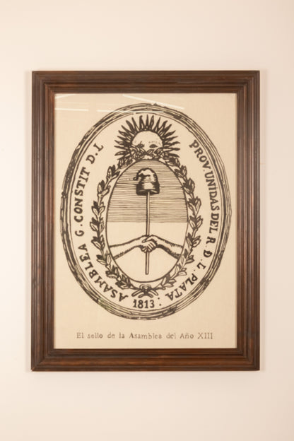 Sello de la Asamblea Gral Const Año XIII (1813) III