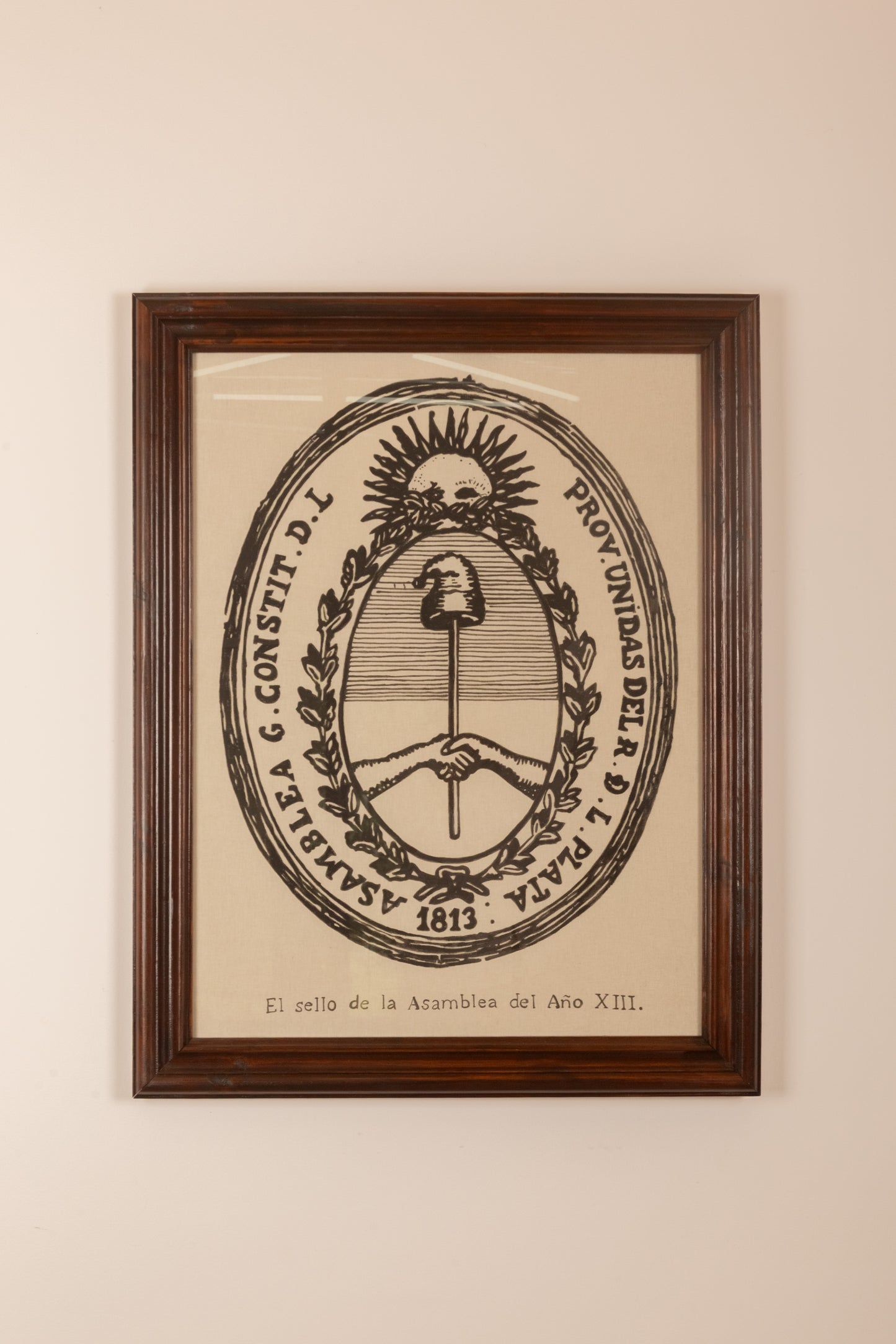 Sello de la Asamblea Gral Const Año XIII (1813) I