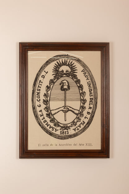 Sello de la Asamblea Gral Const Año XIII (1813) I