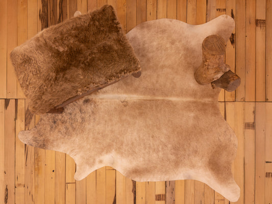 Alfombra "La Viña" de Cuero Natural