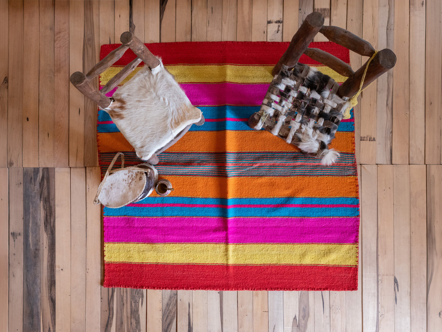 Puyo Antiguo Lana de Oveja en Telar