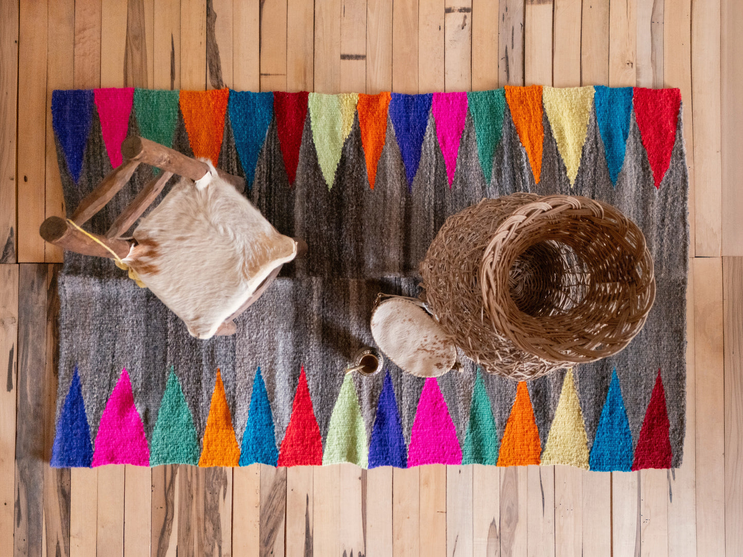 Alfombra de Oveja hecho en Telar