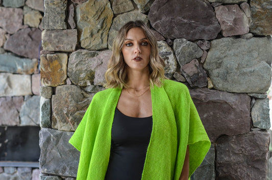 Ruana "Maimará" Hilos de Llama Baby