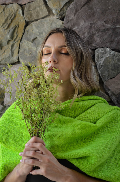 Ruana "Maimará" Hilos de Llama Baby