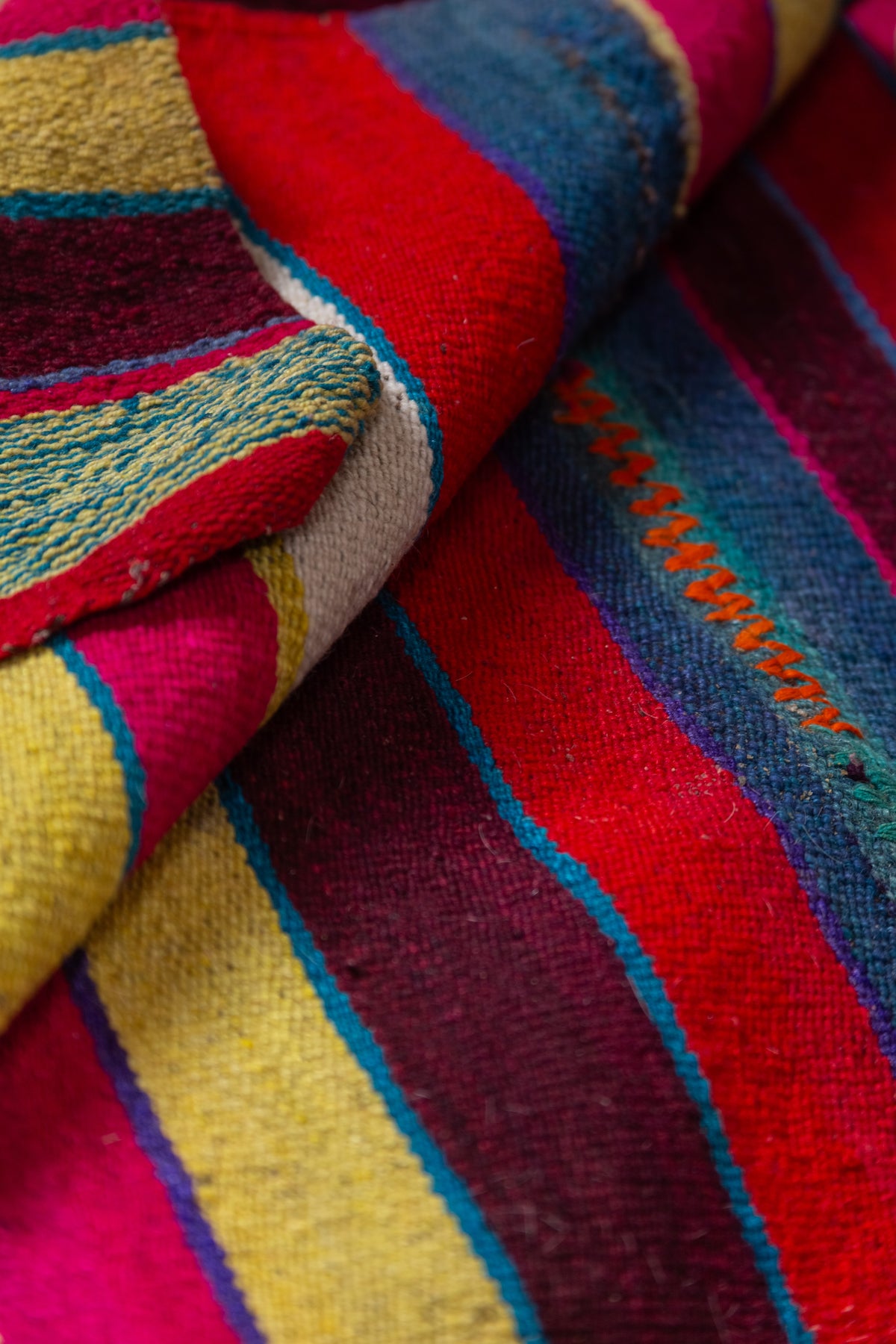 Old Puyo Sheep Wool on Loom
