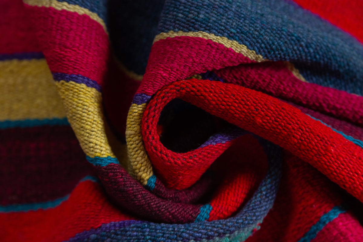 Old Puyo Sheep Wool on Loom