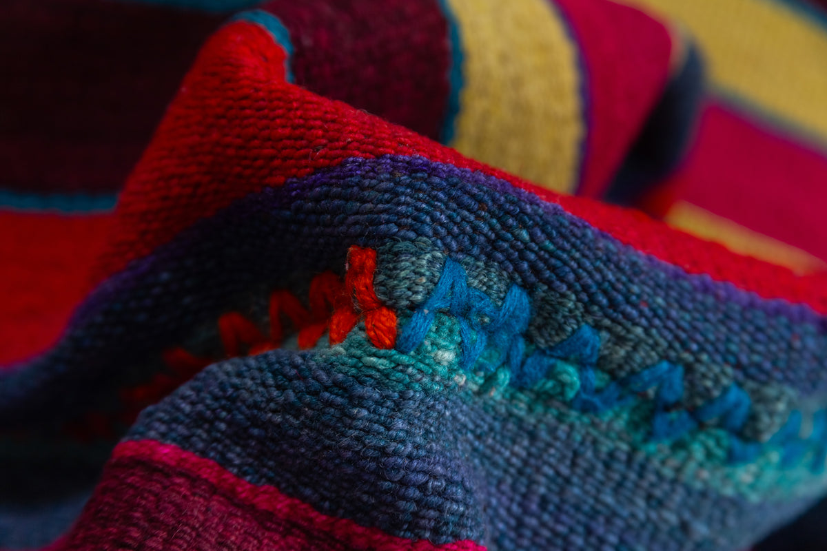 Old Puyo Sheep Wool on Loom