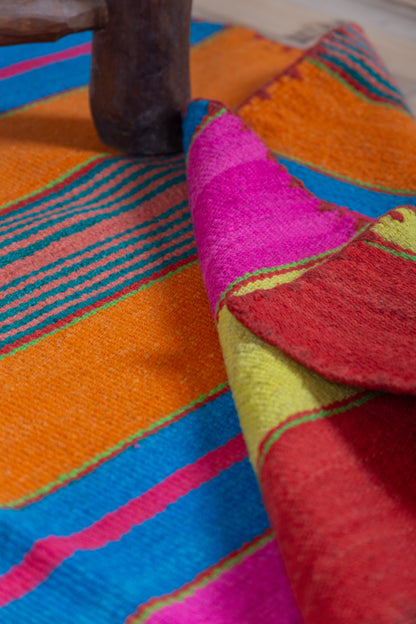 Puyo Antiguo Lana de Oveja en Telar