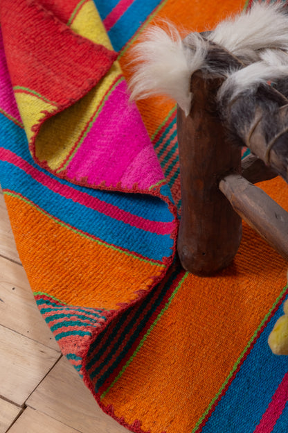 Puyo Antiguo Lana de Oveja en Telar