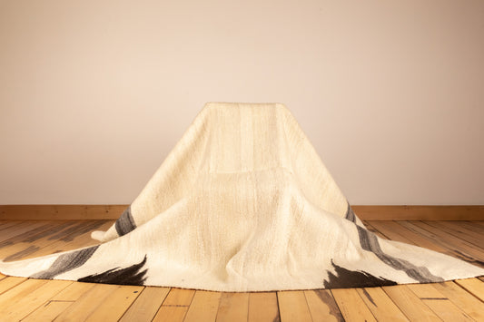 Sheep Wool Rug Made on Loom