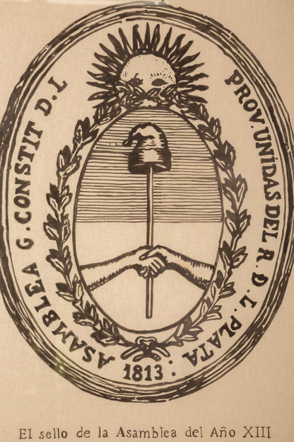 Sello de la Asamblea Gral Const Año XIII (1813) III