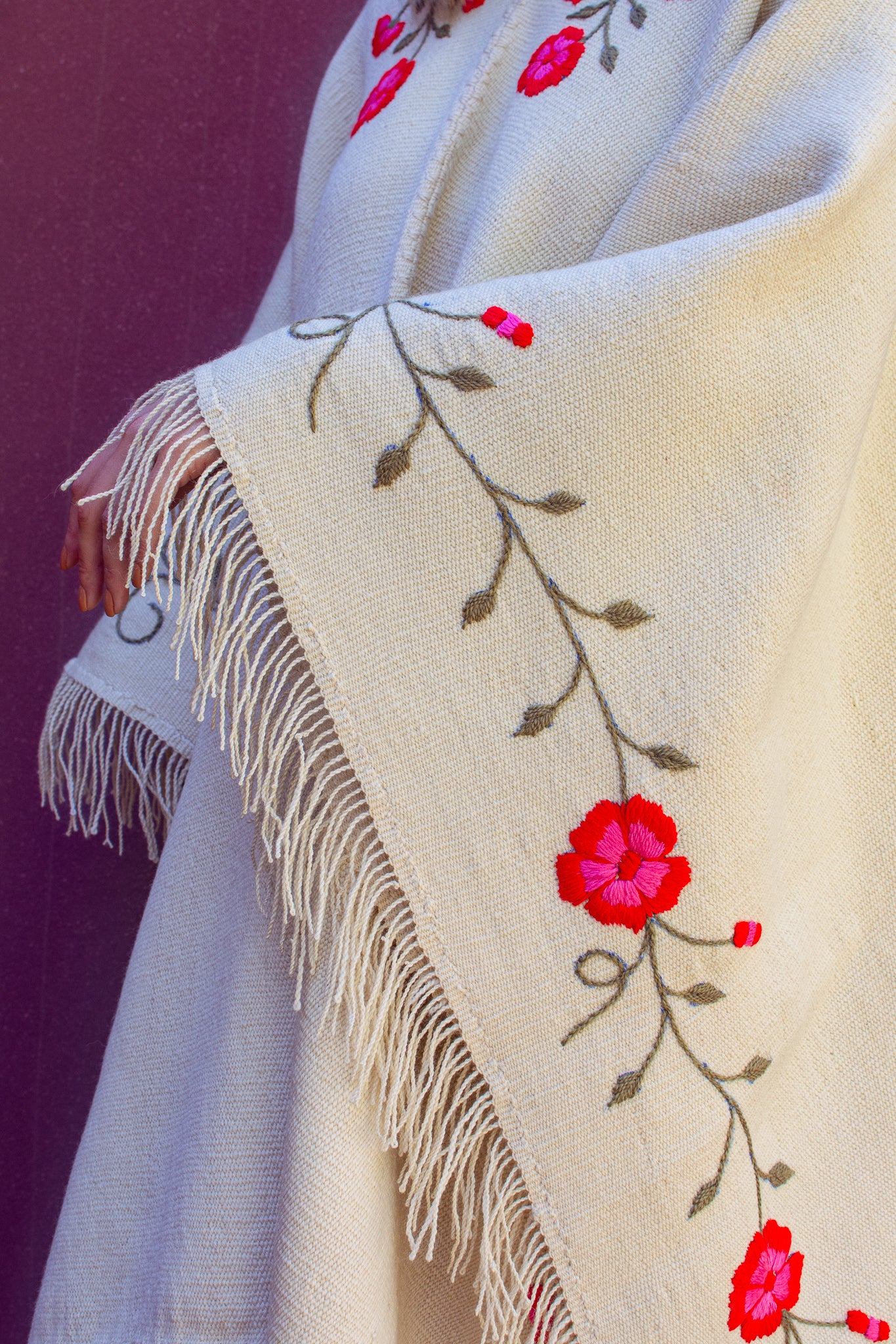 Poncho "Lavalle" Work in Creole Loom