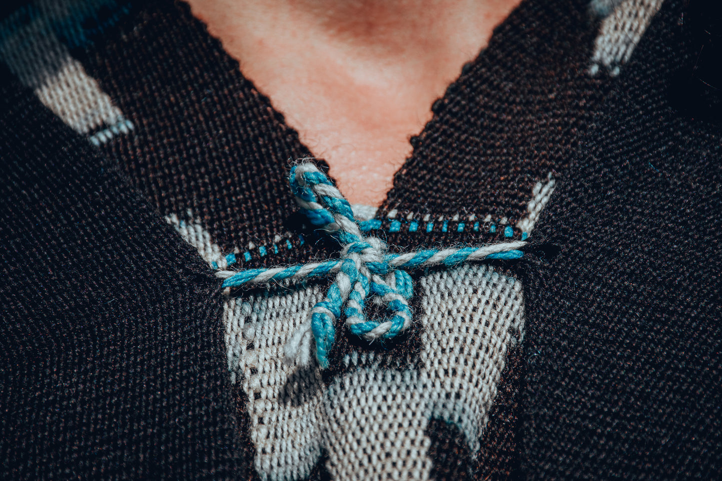 Poncho "Lavalle" Work in Creole Loom