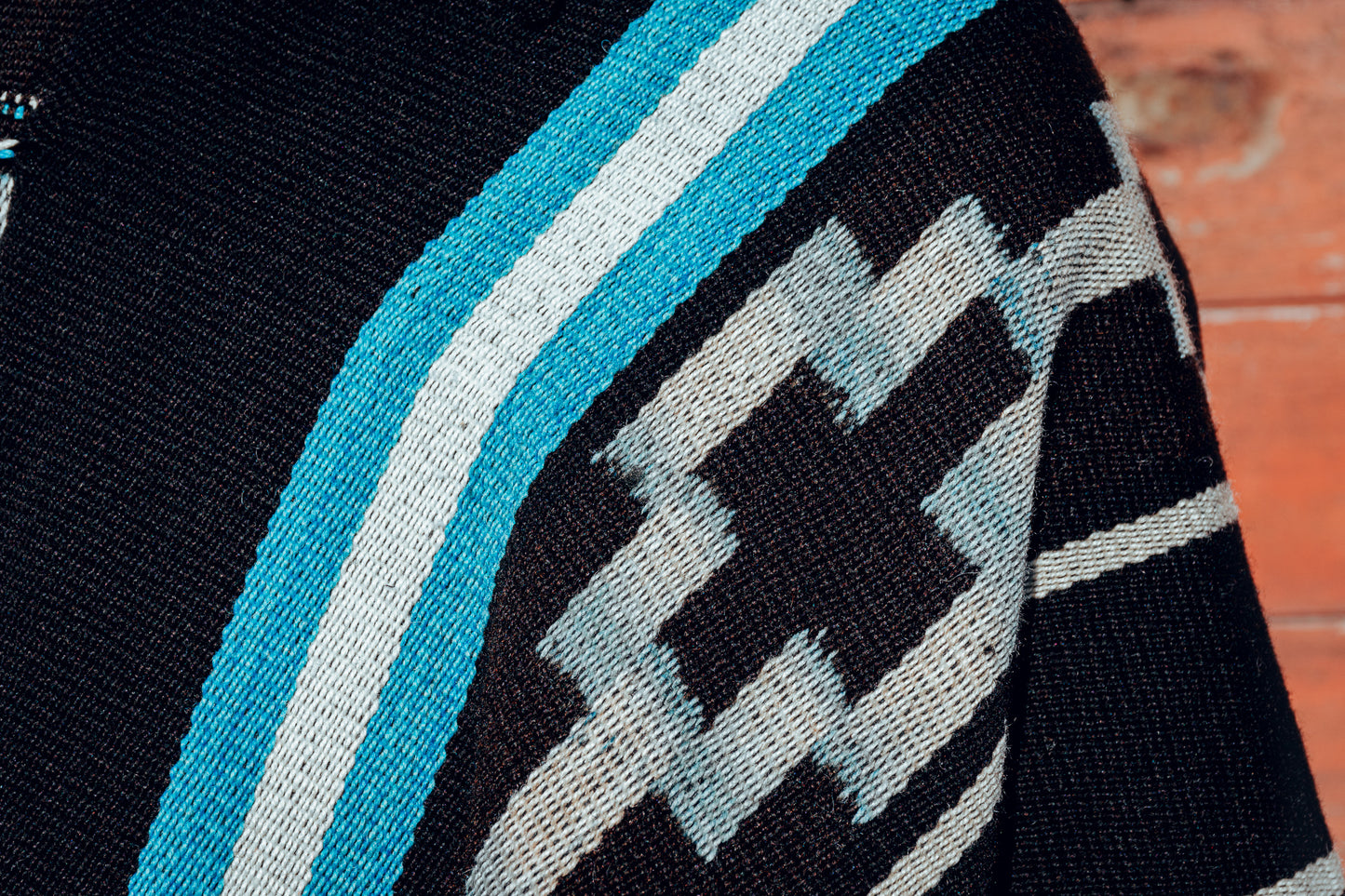 Poncho "Lavalle" Work in Creole Loom