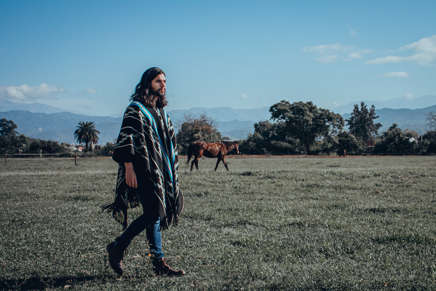 Poncho "Lavalle" Work in Creole Loom