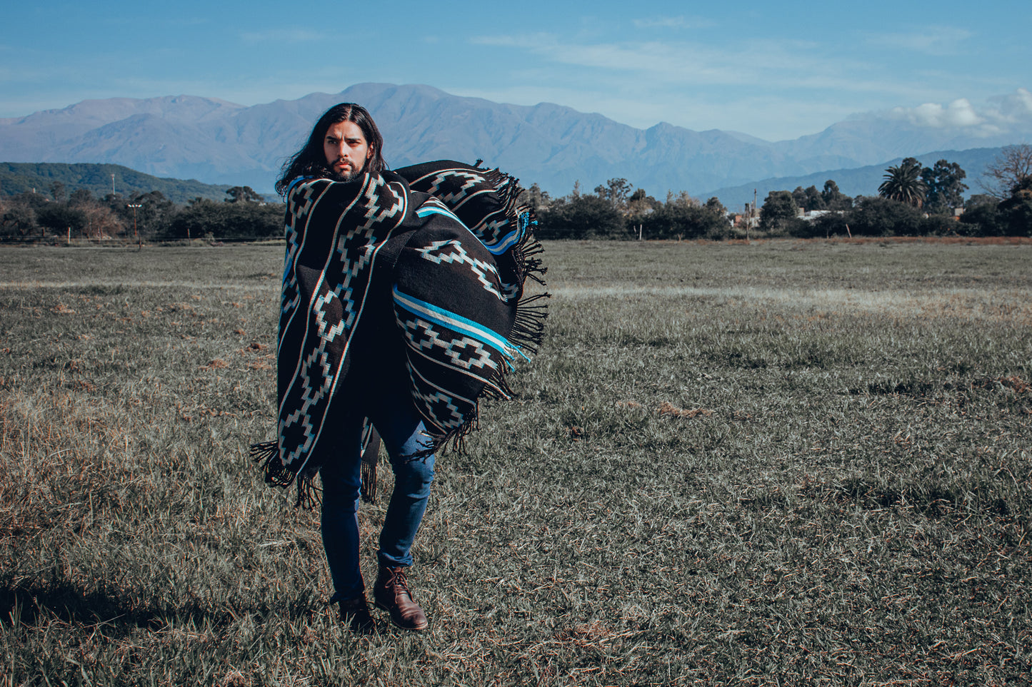 Poncho "Lavalle" Work in Creole Loom