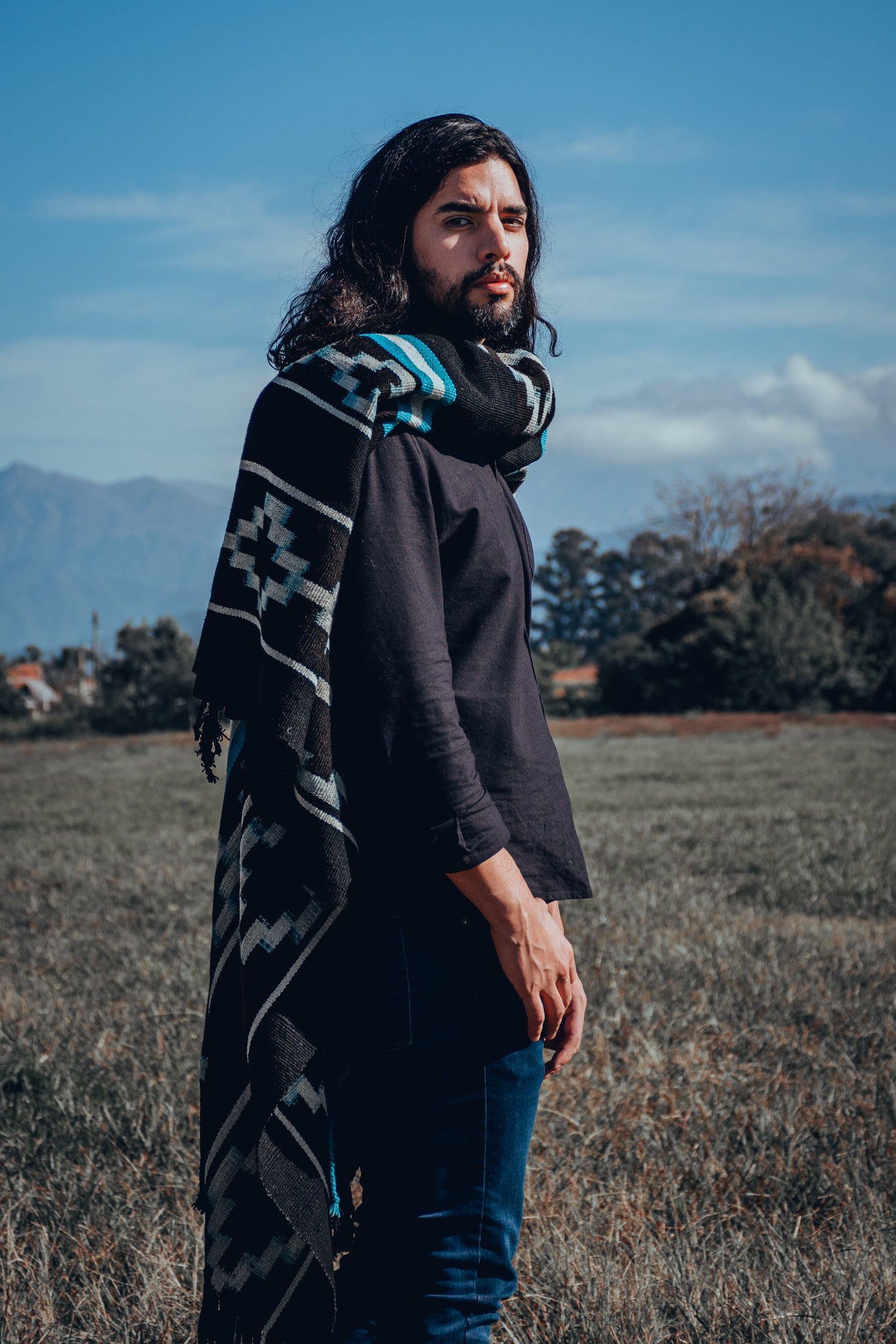 Poncho "Lavalle" Work in Creole Loom