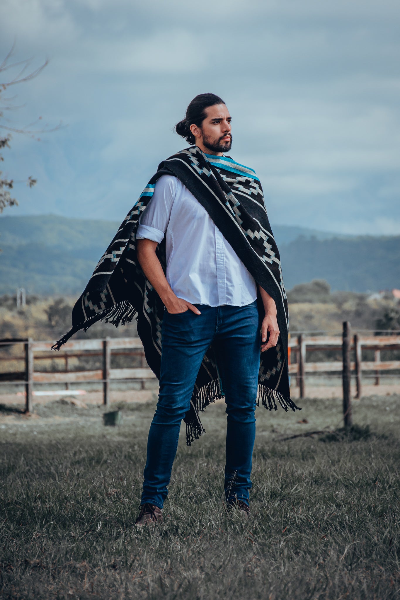 Poncho "Lavalle" Work in Creole Loom