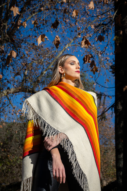 Poncho "Lavalle" Work in Creole Loom