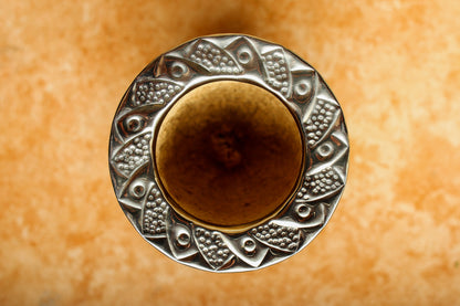 Imperial Cuero Repujado y Alpaca con Logo Bronce