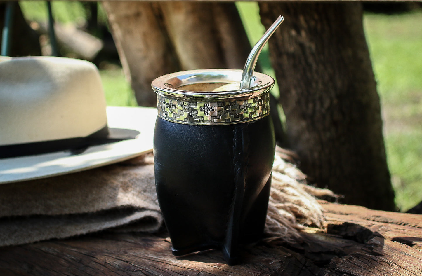 Mate Imperial de Cuero y Alpaca