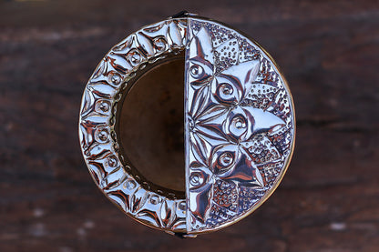 Imperial Cuero Repujado y Alpaca con Logo Bronce