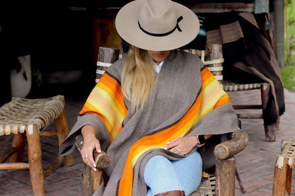 Poncho "Lavalle" Work in Creole Loom