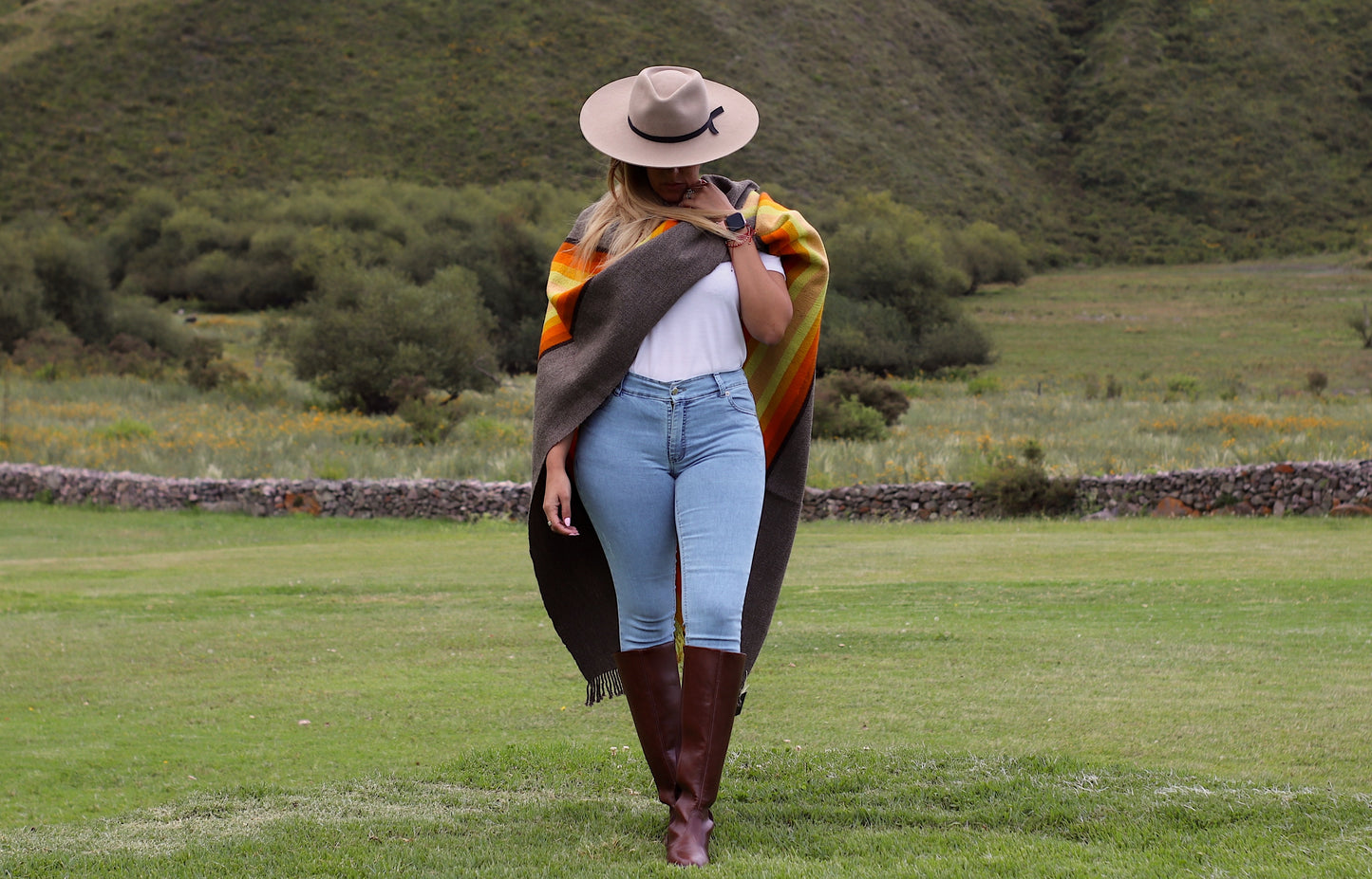 Poncho "Lavalle" Work in Creole Loom