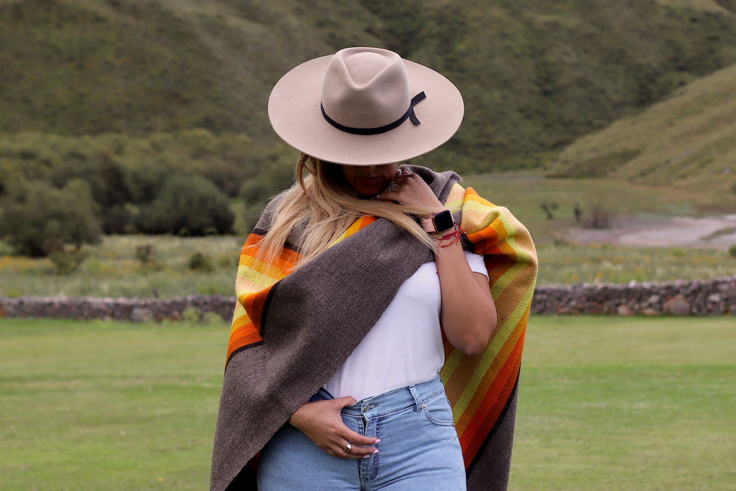Poncho "Lavalle" Work in Creole Loom