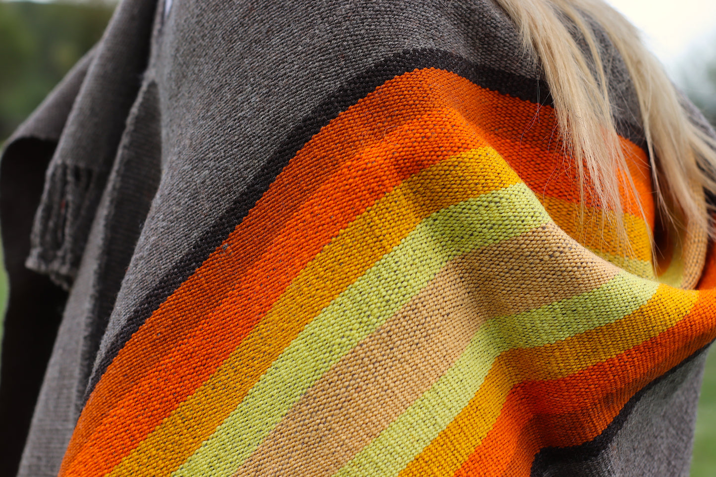 Poncho "Lavalle" Work in Creole Loom