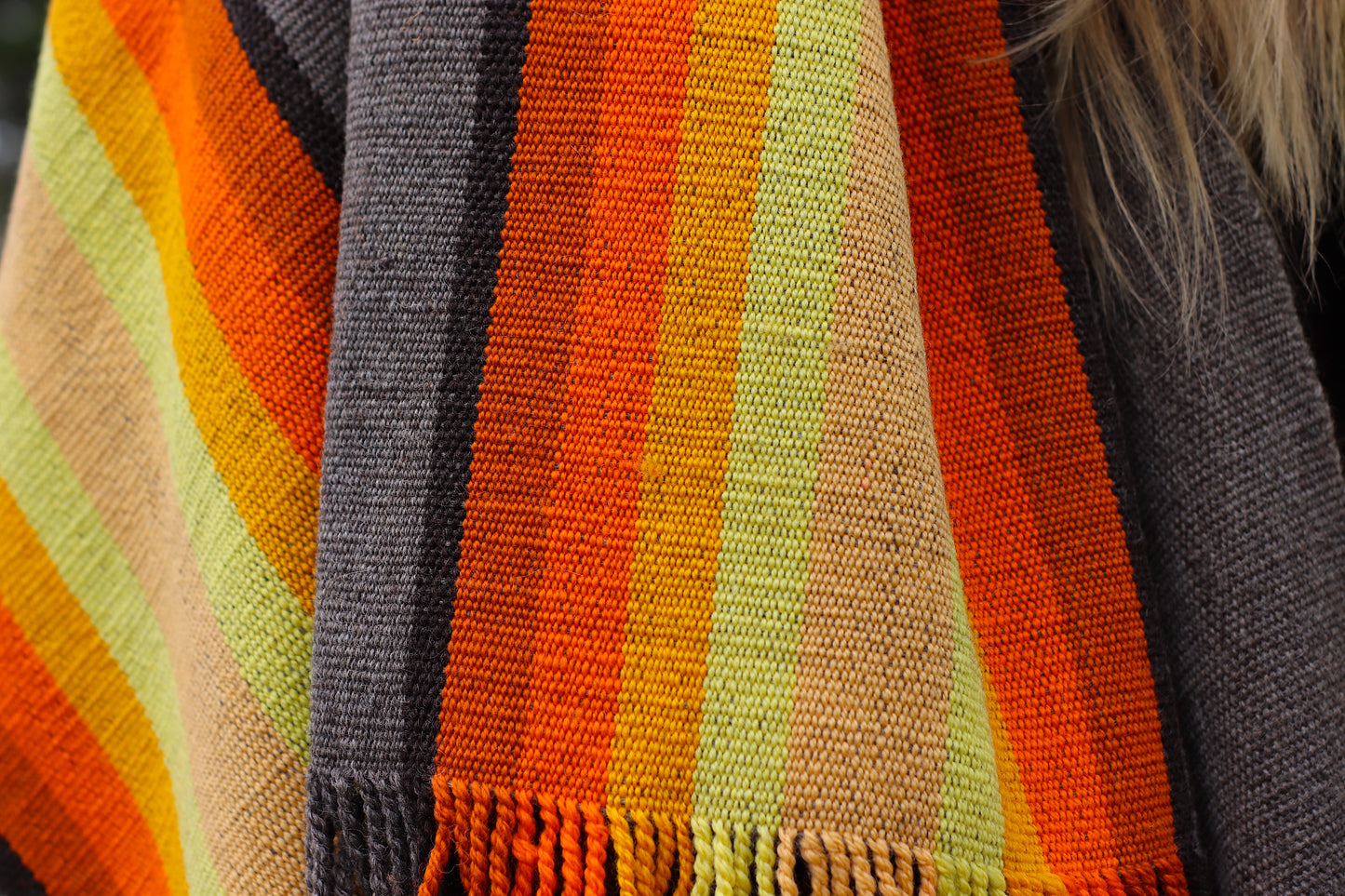 Poncho "Lavalle" Work in Creole Loom