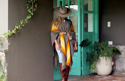 Poncho "Lavalle" Work in Creole Loom