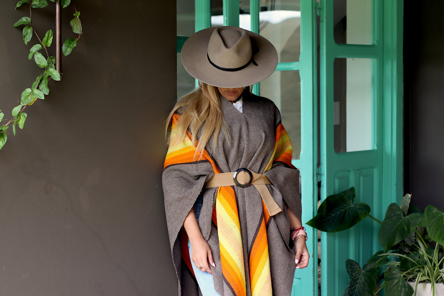 Poncho "Lavalle" Work in Creole Loom
