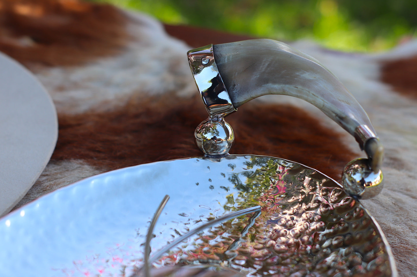 Nickel Silver and Antler Tray