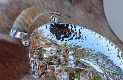 Nickel Silver and Antler Tray