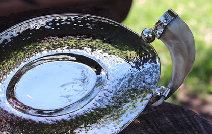 Nickel Silver and Antler Tray